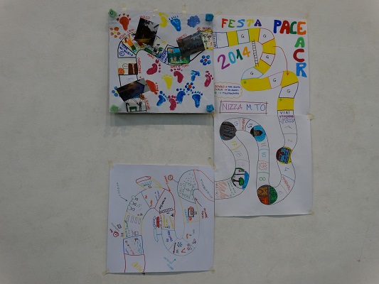 Diocesi di Acqui Terme - Nizza Monferrato - Festa della Pace ACR 2014 - Cartelloni con i lavori dei bambini